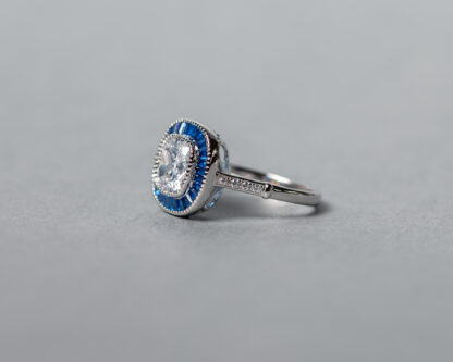 Anillo Casiopeo Azul Oscuro