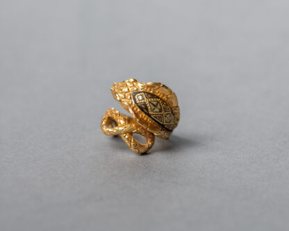 Anillo Damasquinado Cobra Laton