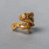 Anillo Damasquinado Cobra Laton