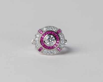 Anillo Ojo de Perdiz Rosa