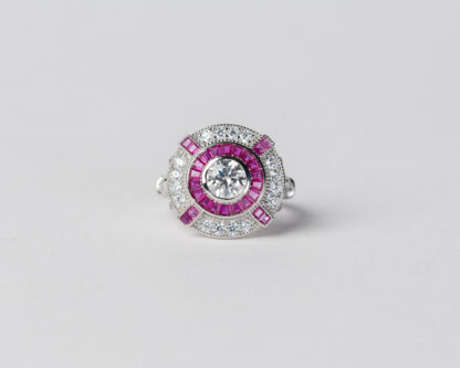 Anillo Ojo de Perdiz Rosa