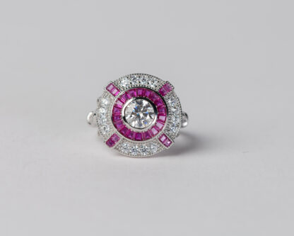 Anillo Ojo de Perdiz Rosa