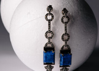 Pendientes Capicúa Lapislázuli