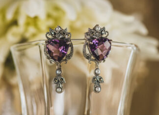 Pendientes Serpens Amatista