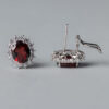 Pendientes Diana Granate