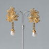 Pendientes Oliva Largo Dorado