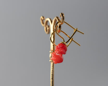 Pendientes Buzio Rojo
