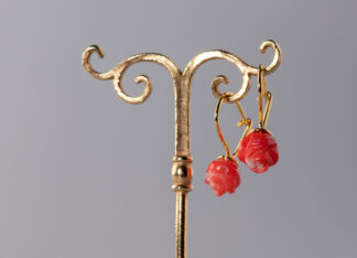 Pendientes Buzio Rojo
