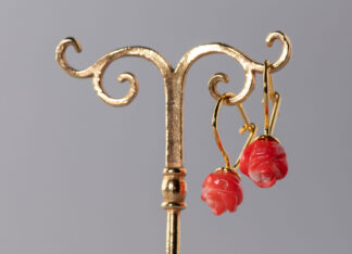 Pendientes Buzio Rojo