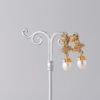 Pendientes Basty Perla Dorado