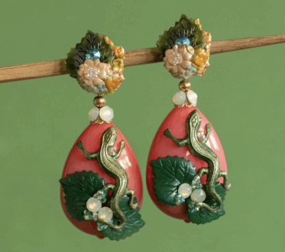Pendientes Lagartija Dublos