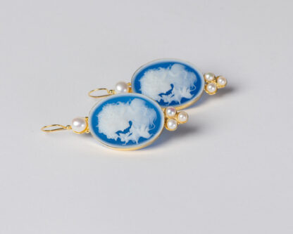 Pendientes Goccia Azul