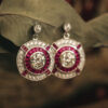 Pendientes Ojo de Perdiz Rosa