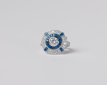 Anillo Ojo de Perdiz Azul