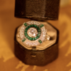 Anillo Ojo de Perdiz Verde