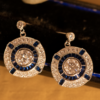 Pendientes Ojo de Perdiz Azul