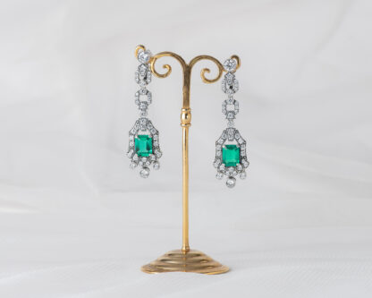 Pendientes Garibaldi Esmeralda