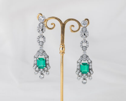 Pendientes Garibaldi Esmeralda