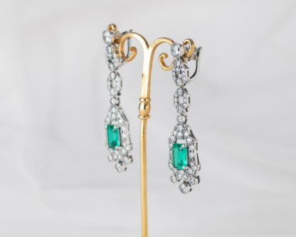 Pendientes Garibaldi Esmeralda
