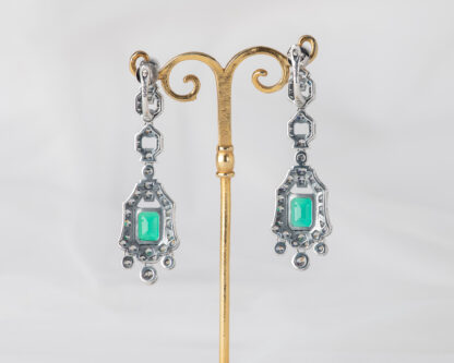 Pendientes Garibaldi Esmeralda