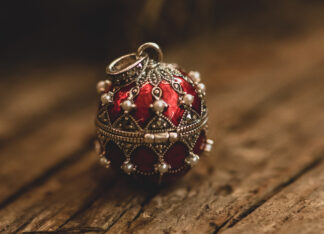 Colgante Fabergé Rojo