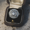 Anillo Ojo de Perdiz Blanco