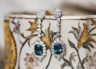 Pendientes Genova Corto Topacio London Blue