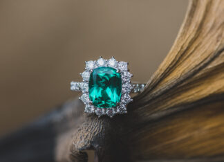 Anillo Garibaldi Esmeralda