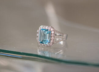 Anillo Garibaldi Topacio Azul