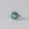 Anillo Ojo de Perdiz Pequeño Verde