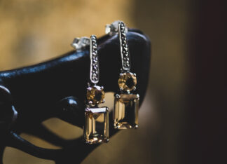 Pendientes Brittania Citrino