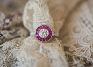 Anillo Ojo de Perdiz Rosa Mini