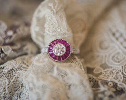 Anillo Ojo de Perdiz Rosa Mini