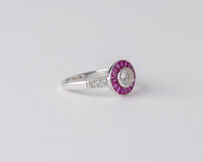 Anillo Ojo de Perdiz Rosa Mini