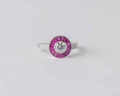 Anillo Ojo de Perdiz Rosa Mini