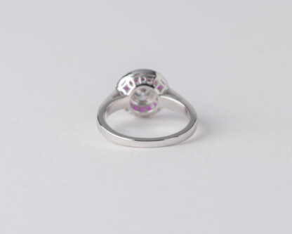 Anillo Ojo de Perdiz Rosa Mini