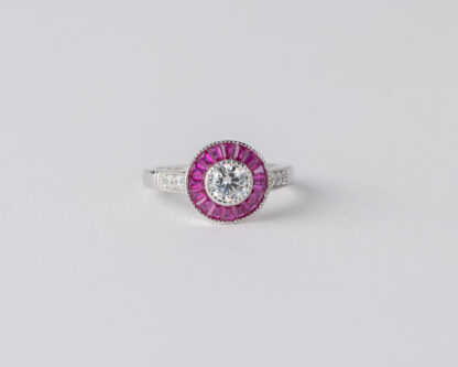 Anillo Ojo de Perdiz Rosa Mini