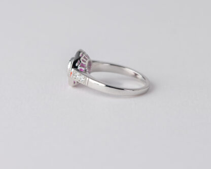 Anillo Ojo de Perdiz Rosa Mini