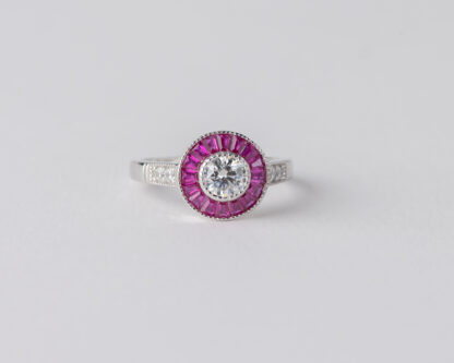 Anillo Ojo de Perdiz Rosa Mini