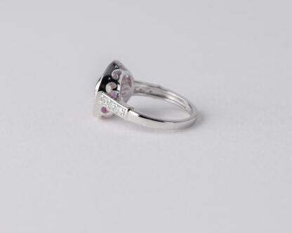 Anillo Ojo de Perdiz Redondo Rosa