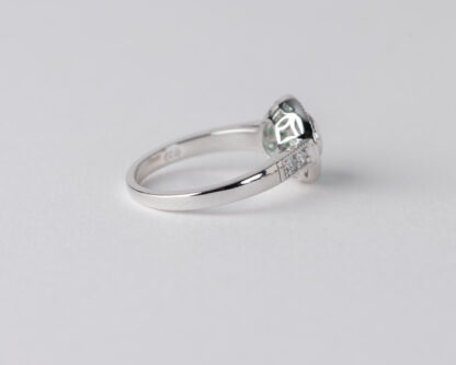 Anillo Ojo de Perdiz Verde Mini
