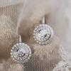 Pendientes Ojo de Perdiz Blanco Pequeño