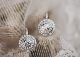 Pendientes Ojo de Perdiz Blanco Pequeño
