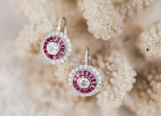 Pendientes Ojo de Perdiz Rosa Pequeño