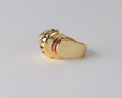 Anillo Chevalier Rosa Dorado