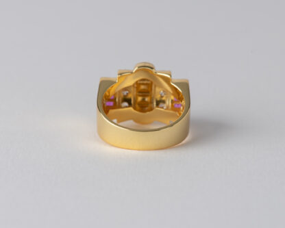 Anillo Chevalier Rosa Dorado