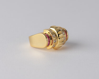 Anillo Chevalier Rosa Dorado