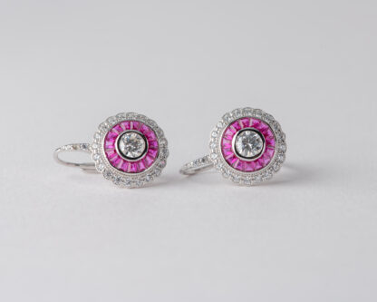 Pendientes Ojo de Perdiz Rosa Pequeño