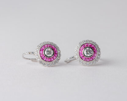 Pendientes Ojo de Perdiz Rosa Pequeño