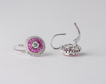 Pendientes Ojo de Perdiz Rosa Pequeño
